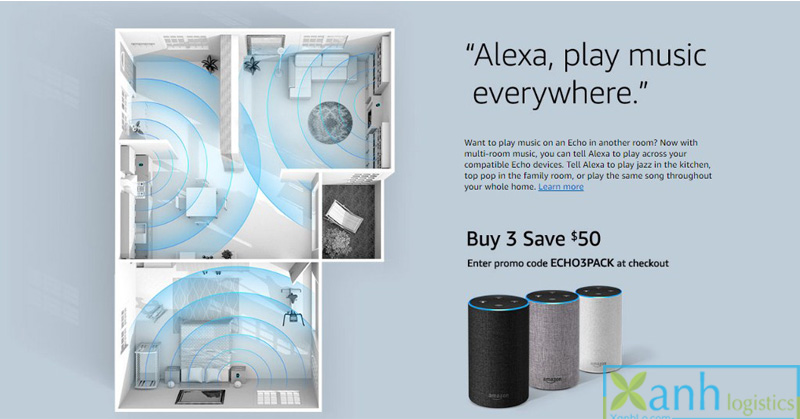 Bộ loa thông minh kiêm trợ lý ảo Amazon Echo Alexa - 2