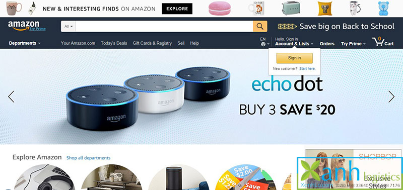 cách mua hàng trên amazon ship về Việt Nam