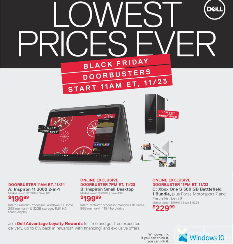 Săn deal giảm giá Dell Laptop - PC trong ngày Black Friday