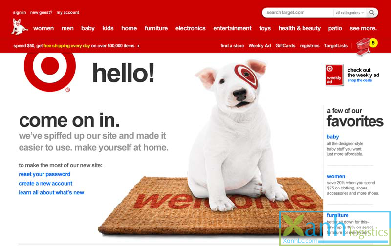 Website mua sắm Target.com