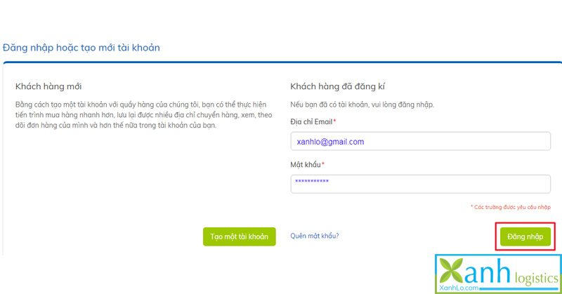 Đăng nhập tài khoản trên XanhLo.com bao gồm email và passwords - 2